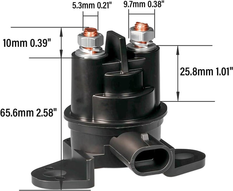 JTAREA 278-001-802 Starter Solenoid Replacement Parts for SeaDoo 3D GS GSI GSX GTI GTS GTX HX LRV RX RXP RXT SPI SPX SUV XP XP800 Wake 278003012 278001802 Starter Relay Solenoids - Image 2